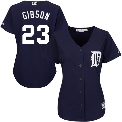 Tigers #23 Kirk Gibson Navy Blue Alternate Women's Stitched MLB Jersey Tigers #23 Kirk Gibson Navy Blue Alternate Women's Stitched MLB Jersey