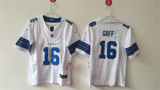 Youth Detroit Lions #16 Jared Goff White 2024 F.U.S.E. Vapor Limited Stitched Jersey Youth Detroit Lions #16 Jared Goff White 2024 F.U.S.E. Vapor Limited Stitched Jersey