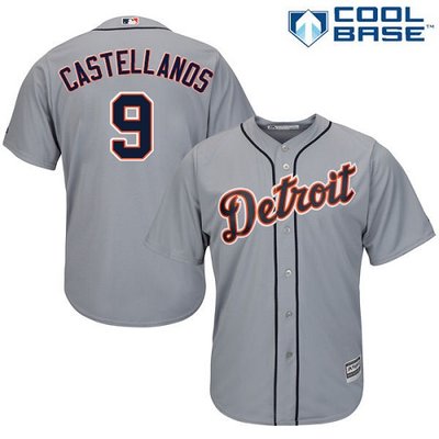 Tigers #9 Nick Castellanos Grey Cool Base Stitched Youth MLB Jersey Tigers #9 Nick Castellanos Grey Cool Base Stitched Youth MLB Jersey
