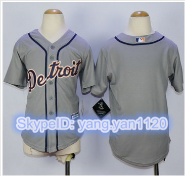 Youth Detroit Tigers Blank Grey Cool Base Stitched MLB Jersey Youth Detroit Tigers Blank Grey Cool Base Stitched MLB Jersey