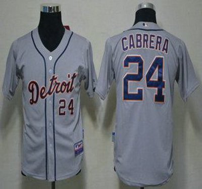 Kids Detroit Tigers 24 Miguel Cabrera Grey MLB Jerseys Kids Detroit Tigers 24 Miguel Cabrera Grey MLB Jerseys