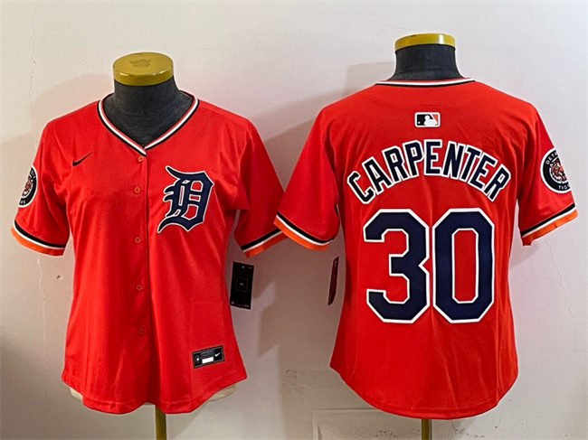Youth Detroit Tigers #30 Kerry Carpenter Orange 2026 Alternate Vapor Premier Limited Stitched Baseball Jersey Youth Detroit Tigers #30 Kerry Carpenter Orange 2026 Alternate Vapor Premier Limited Stitched Baseball Jersey