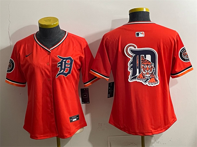 Youth Detroit Tigers Team Big Logo Orange 2026 Alternate Vapor Premier Limited Stitched Baseball Jersey Youth Detroit Tigers Team Big Logo Orange 2026 Alternate Vapor Premier Limited Stitched Baseball Jersey