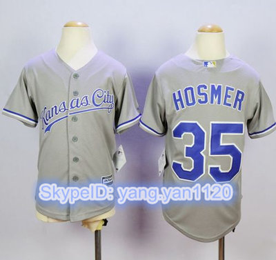 Royals #35 Eric Hosmer Grey Cool Base Stitched Youth MLB Jersey Royals #35 Eric Hosmer Grey Cool Base Stitched Youth MLB Jersey