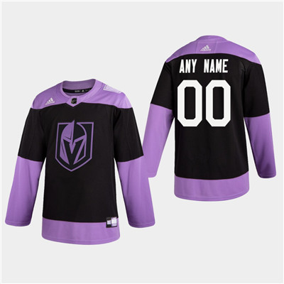 Men's Custom Golden Knights Fights Cancer Practice Hockey Jersey