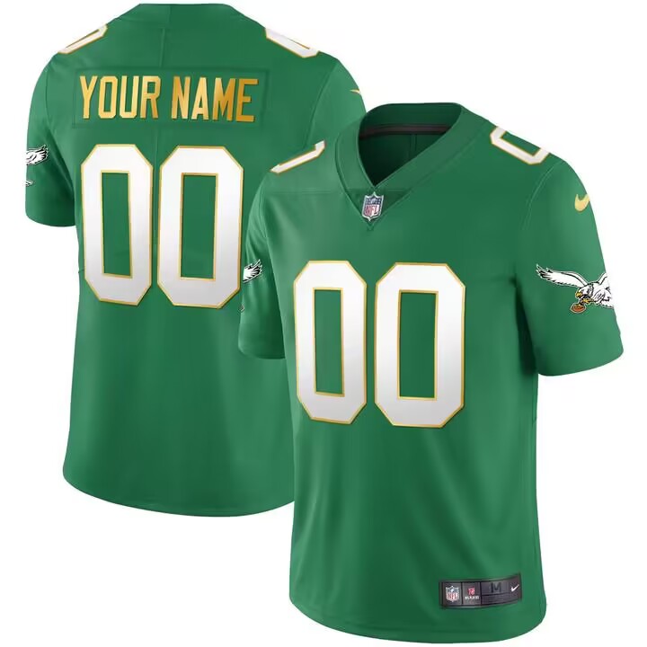 Customized Men's Philadelphia Eagles Vapor Untouchable Limited GREEN JerseyS Customized Men's Philadelphia Eagles Vapor Untouchable Limited GREEN JerseyS