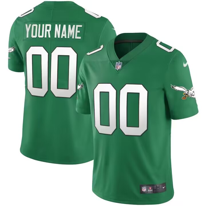Customized Men's Philadelphia Eagles Vapor Untouchable Limited Green Jersey Customized Men's Philadelphia Eagles Vapor Untouchable Limited Green Jersey
