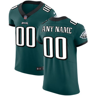 Men's Philadelphia Eagles Nike Midnight Green Vapor Untouchable Custom Elite Jersey Men's Philadelphia Eagles Nike Midnight Green Vapor Untouchable Custom Elite Jersey