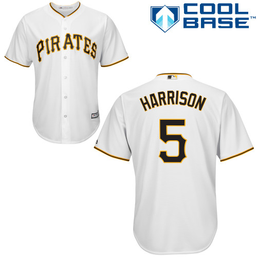 Pirates #5 Josh Harrison White Cool Base Stitched Youth MLB Jersey Pirates #5 Josh Harrison White Cool Base Stitched Youth MLB Jersey