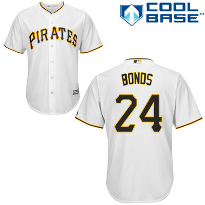 Pirates #24 Barry Bonds White Cool Base Stitched Youth MLB Jersey Pirates #24 Barry Bonds White Cool Base Stitched Youth MLB Jersey