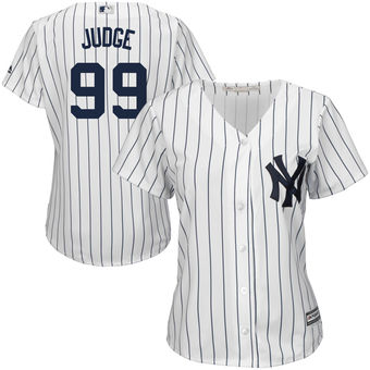 Women's New York Yankees Aaron Judge Majestic Home White Cool Base Player Jersey Women's New York Yankees Aaron Judge Majestic Home White Cool Base Player Jersey