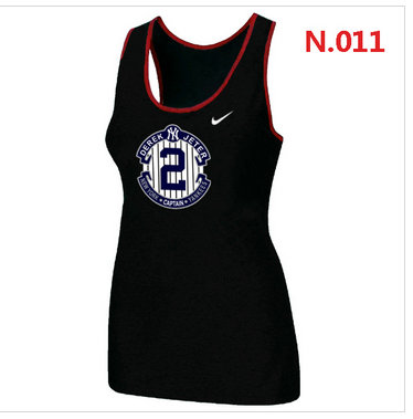 New Derek Jeter New York Yankees Official Final Season Commemorative Logo stretch Tank Top Black New Derek Jeter New York Yankees Official Final Season Commemorative Logo stretch Tank Top Black