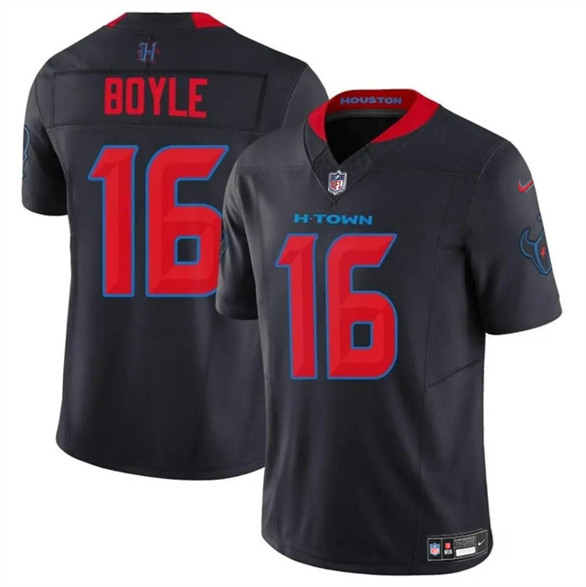 Youth Houston Texans #16 Tim Boyle Navy 2024 2nd Alternate F.U.S.E Vapor Stitched Football Jersey Youth Houston Texans #16 Tim Boyle Navy 2024 2nd Alternate F.U.S.E Vapor Stitched Football Jersey