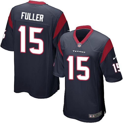 Nike Texans #15 Will Fuller Navy Blue Team Color Youth Stitched NFL Elite Jersey