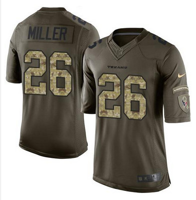 Nike Texans #26 Lamar Miller Green Youth Stitched NFL Limited Salute to Service Jersey Nike Texans #26 Lamar Miller Green Youth Stitched NFL Limited Salute to Service Jersey