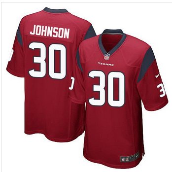 Youth New Texans #30 Kevin Johnson Red Alternate Stitched NFL Elite Jersey