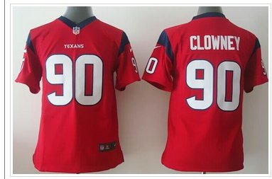 Youth NEW Texans #90 Jadeveon Clowney Red Alternate NFL Elite Jersey
