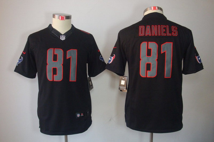 Youth NEW Houston Texans 81 Owen Daniels Black Jerseys(Impact Limited) Youth NEW Houston Texans 81 Owen Daniels Black Jerseys(Impact Limited)