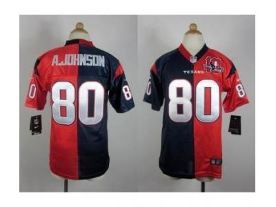 NEW Youth Houston Texans #80 Andre a.johnson blue-red jerseys(Elite split 10th patch) NEW Youth Houston Texans #80 Andre a.johnson blue-red jerseys(Elite split 10th patch)