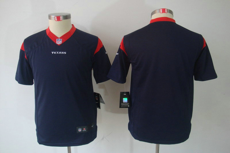 Youth NEW NFL Houston Texans Blank Blue Jerseys