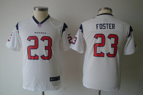 Youth Nike Houston Texans 23 Arian Foster white Jerseys