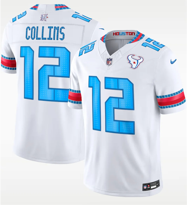 Youth Houston Texans #12 Nico Collins White 2026 F.U.S.E. 'HOUSTON US' Rivalries Collection Limited Stitched Football Jersey Youth Houston Texans #12 Nico Collins White 2026 F.U.S.E. 'HOUSTON US' Rivalries Collection Limited Stitched Football Jersey