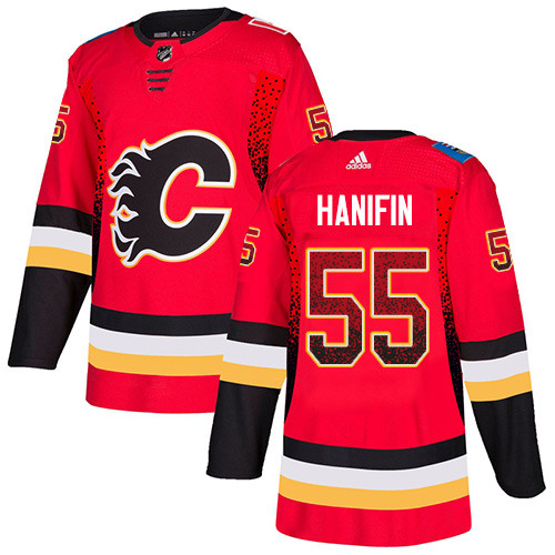 Flames #55 Noah Hanifin Red Home Authentic Drift Fashion Stitched Hockey Jersey Flames #55 Noah Hanifin Red Home Authentic Drift Fashion Stitched Hockey Jersey