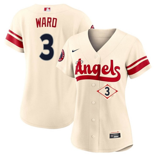 Women's Los Angeles Angels #3 Taylor Ward 2022 Cream City Connect Stitched Baseball Jersey(Run Small) Women's Los Angeles Angels #3 Taylor Ward 2022 Cream City Connect Stitched Baseball Jersey(Run Small)