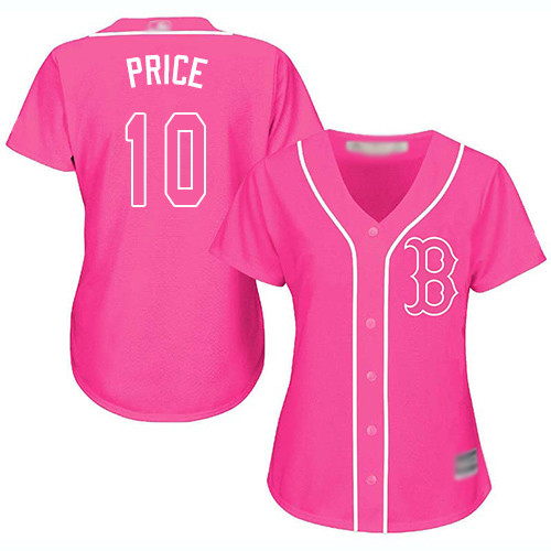 Red Sox #10 David Price Pink Fashion Women's Stitched Baseball Jersey Red Sox #10 David Price Pink Fashion Women's Stitched Baseball Jersey