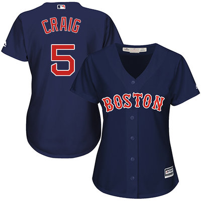 Red Sox #5 Allen Craig Navy Blue Alternate Women's Stitched MLB Jersey Red Sox #5 Allen Craig Navy Blue Alternate Women's Stitched MLB Jersey