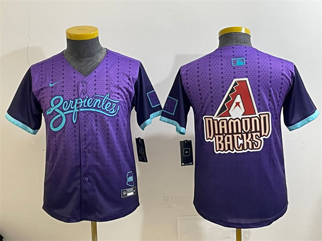 Youth Arizona Diamondbacks Team Big Logo Purple 2025 City Connect Limited Stitched Baseball Jersey 1 Youth Arizona Diamondbacks Team Big Logo Purple 2025 City Connect Limited Stitched Baseball Jersey 1