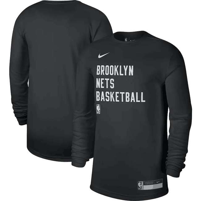 Men's Brooklyn Nets Black 2023 24 Legend On-Court Practice Long Sleeve T-Shirt Men's Brooklyn Nets Black 2023 24 Legend On-Court Practice Long Sleeve T-Shirt