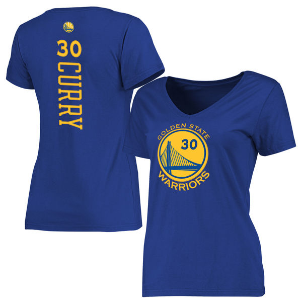 Women's Golden State Warriors Stephen Curry Royal Backer Classic Fit T-Shirt Women's Golden State Warriors Stephen Curry Royal Backer Classic Fit T-Shirt