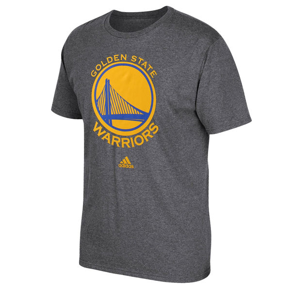 Men's Golden State Warriors adidas Heather Gray Primary Logo T-Shirt Men's Golden State Warriors adidas Heather Gray Primary Logo T-Shirt