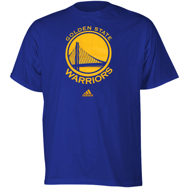 Men's adidas Golden State Warriors Royal Blue Primary Logo T-shirt Men's adidas Golden State Warriors Royal Blue Primary Logo T-shirt
