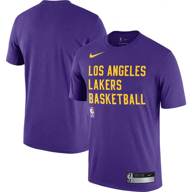 Men's Los Angeles Lakers Purple 2023 24 Sideline Legend Performance Practice T-Shirt Men's Los Angeles Lakers Purple 2023 24 Sideline Legend Performance Practice T-Shirt