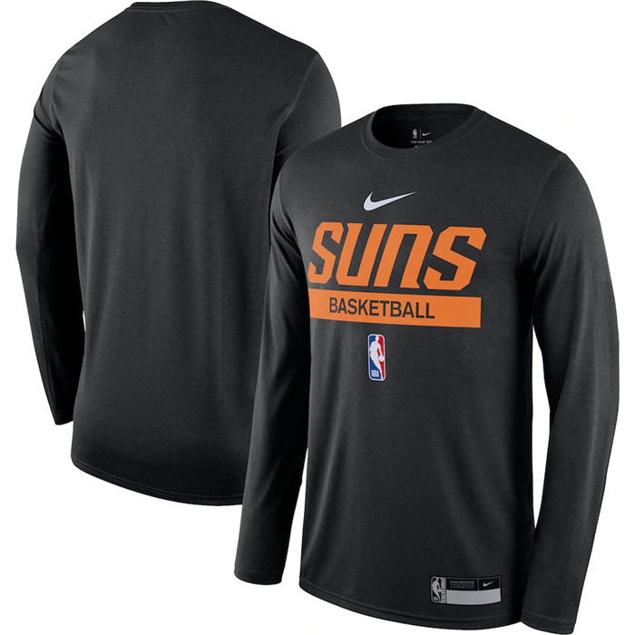 Men's Phoenix Suns Black 2022 23 Legend On-Court Practice Performance Long Sleeve T-Shirt Men's Phoenix Suns Black 2022 23 Legend On-Court Practice Performance Long Sleeve T-Shirt