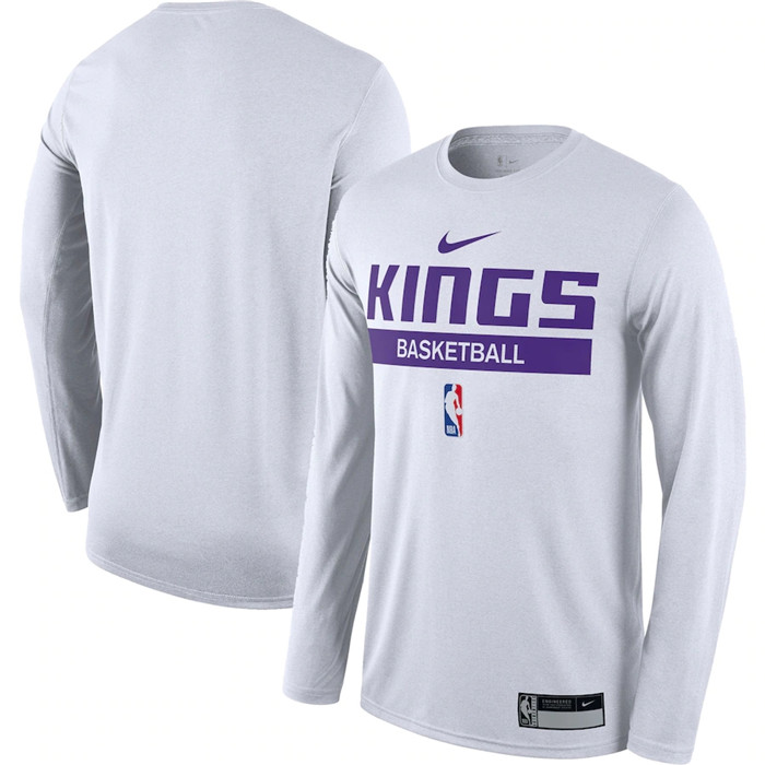 Men's Sacramento Kings White 2022 23 Legend On-Court Practice Performance Long Sleeve T-Shirt Men's Sacramento Kings White 2022 23 Legend On-Court Practice Performance Long Sleeve T-Shirt