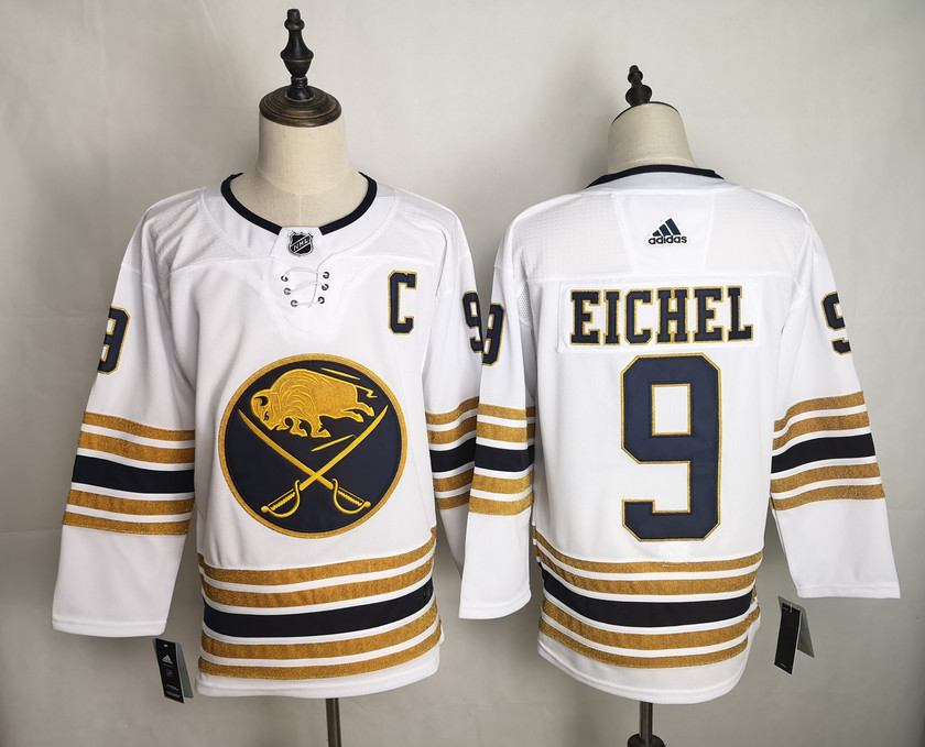 Sabres 9 Jack Eichel White 50th Anniversary Adidas Jersey Sabres 9 Jack Eichel White 50th Anniversary Adidas Jersey