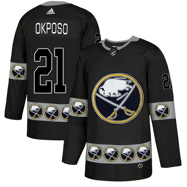 Sabres 21 Kyle Okposo Black Team Logos Fashion Adidas Jersey Sabres 21 Kyle Okposo Black Team Logos Fashion Adidas Jersey