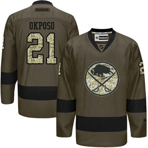 Sabres #21 Kyle Okposo Green Salute to Service Stitched NHL Jersey Sabres #21 Kyle Okposo Green Salute to Service Stitched NHL Jersey