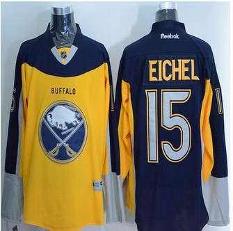 Buffalo Sabres #15 Jack Eichel Yellow Navy Blue Alternate Stitched NHL Jersey Buffalo Sabres #15 Jack Eichel Yellow Navy Blue Alternate Stitched NHL Jersey