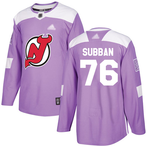 Devils #76 P. K. Subban Purple Authentic Fights Cancer Stitched Hockey Jersey Devils #76 P. K. Subban Purple Authentic Fights Cancer Stitched Hockey Jersey