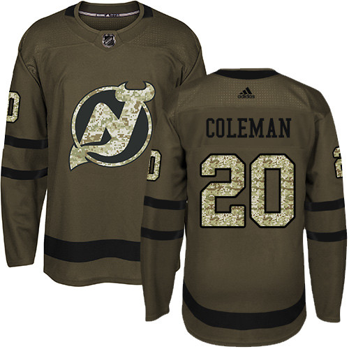 Adidas Devils #20 Blake Coleman Green Salute to Service Stitched NHL Jersey Adidas Devils #20 Blake Coleman Green Salute to Service Stitched NHL Jersey
