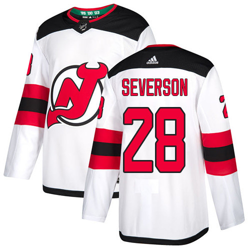 Adidas Devils #28 Damon Severson White Road Authentic Stitched NHL Jersey Adidas Devils #28 Damon Severson White Road Authentic Stitched NHL Jersey