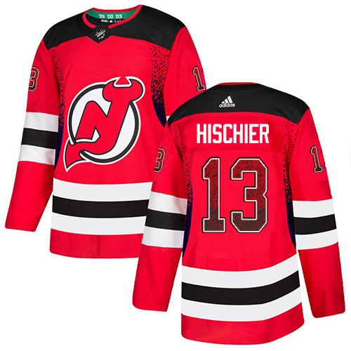 Adidas Devils #13 Nico Hischier Red Home Authentic Drift Fashion Stitched NHL Jersey Adidas Devils #13 Nico Hischier Red Home Authentic Drift Fashion Stitched NHL Jersey