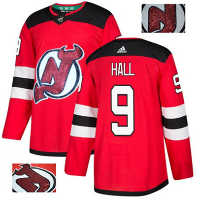 Adidas Devils #9 Taylor Hall Red Home Authentic Fashion Gold Stitched NHL Jersey Adidas Devils #9 Taylor Hall Red Home Authentic Fashion Gold Stitched NHL Jersey