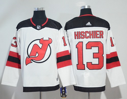 Adidas Devils #13 Nico Hischier White Road Authentic Stitched NHL Jersey Adidas Devils #13 Nico Hischier White Road Authentic Stitched NHL Jersey