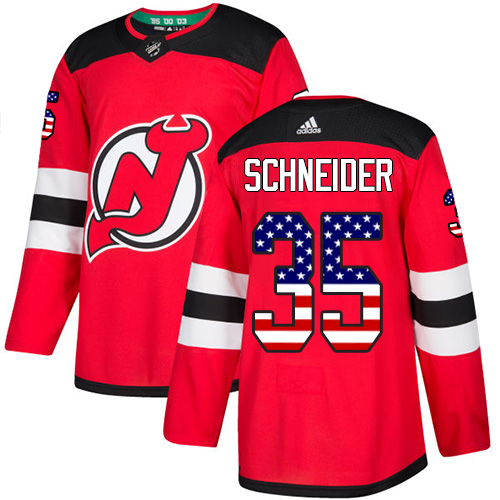 Adidas Devils #35 Cory Schneider Red Home Authentic USA Flag Stitched NHL Jersey Adidas Devils #35 Cory Schneider Red Home Authentic USA Flag Stitched NHL Jersey