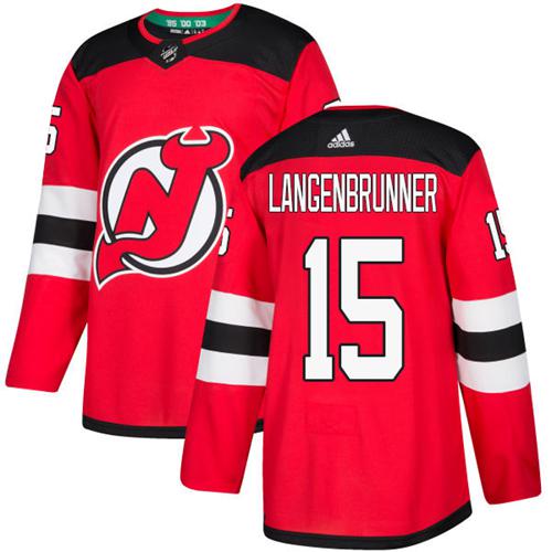 Adidas Devils #15 Langenbrunner Red Home Authentic Stitched NHL Jersey Adidas Devils #15 Langenbrunner Red Home Authentic Stitched NHL Jersey